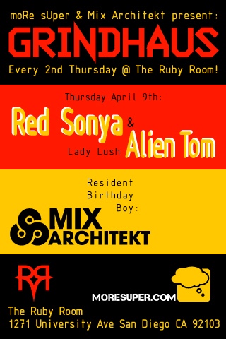 Red Sonya & Alien Tom @ Grindhaus