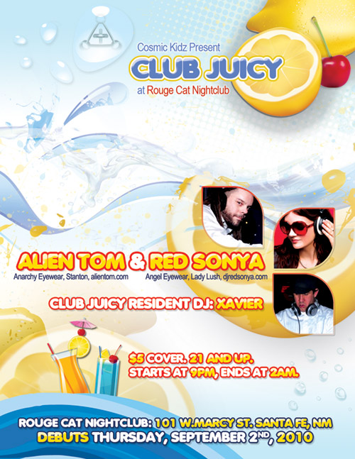 Club Juicy Fllyer Santa Fe New Mexico