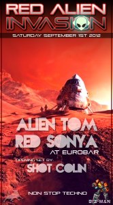 Red Alien Invades Eurobar