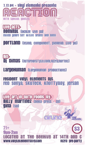 Vinyl Elements presents Reaction