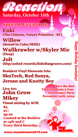 Vinyl Elements presents Reaction
