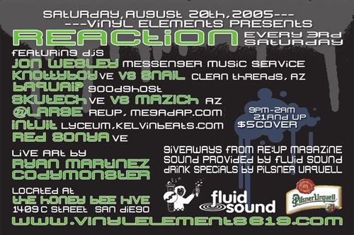 Vinyl Elements presents Reaction
