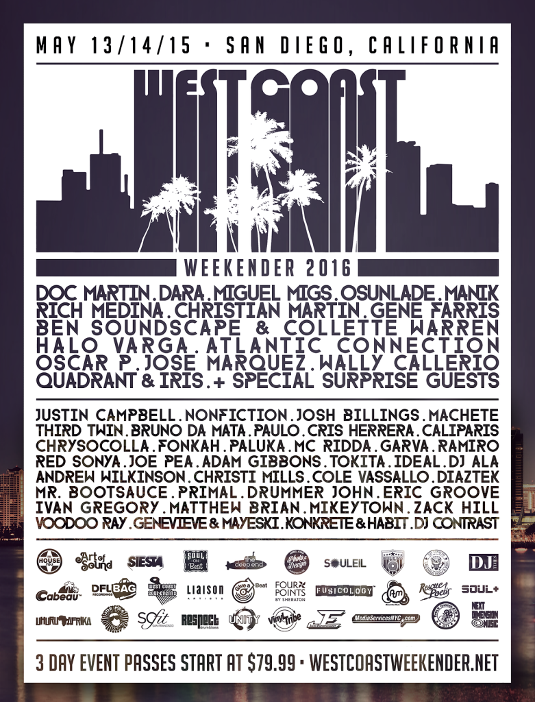 west coast weekender san diego